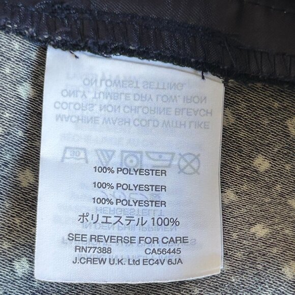 NEW J.CREW Easy Pants in Foulard Navy Print {H6527} Size 4 - Picture 7 of 12